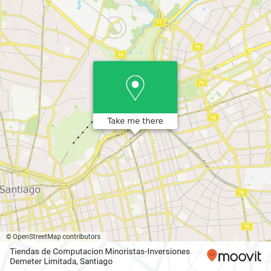 Tiendas de Computacion Minoristas-Inversiones Demeter Limitada, Avenida Providencia 2169 7500000 Los Leones, Providencia, Región Metropolitana de Santiago map