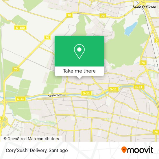 Mapa de Cory'Sushi Delivery