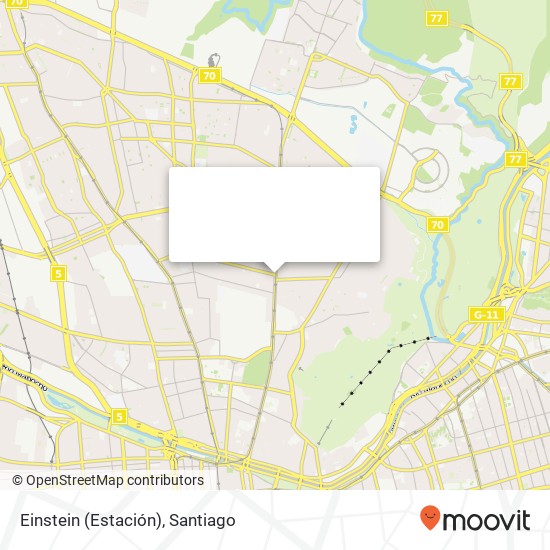 Einstein (Estación), Avenida Einstein 8420000 Recoleta, Recoleta, Región Metropolitana de Santiago map