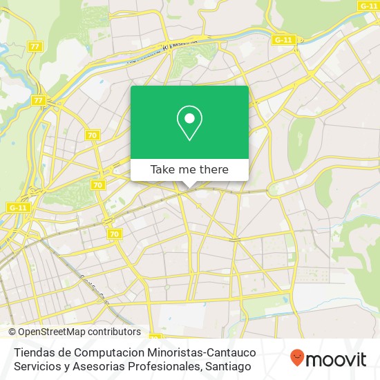 Mapa de Tiendas de Computacion Minoristas-Cantauco Servicios y Asesorias Profesionales, Avenida Apoquindo 6410 7550000 Las Condes, Las Condes, Región Metropolitana de Santiago