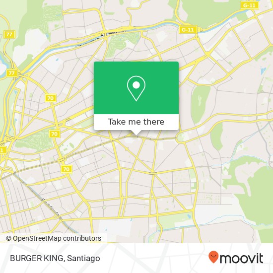 BURGER KING, Avenida Apoquindo 7550000 Las Condes, Las Condes, Región Metropolitana de Santiago map