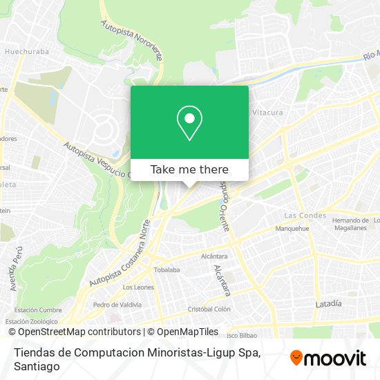 Tiendas de Computacion Minoristas-Ligup Spa map