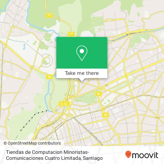 Tiendas de Computacion Minoristas-Comunicaciones Cuatro Limitada, Avenida Alonso de Córdova 2653 7630000 Vitacura, Vitacura, Región Metropolitana de Santiago map