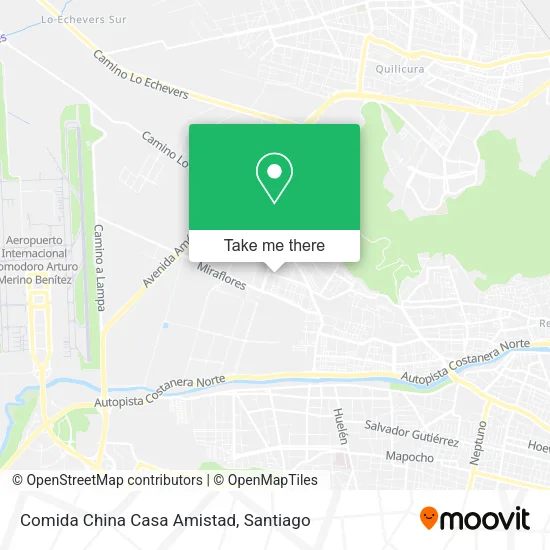 Comida China Casa Amistad map