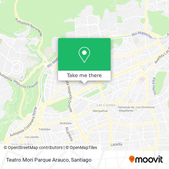 Teatro Mori Parque Arauco map