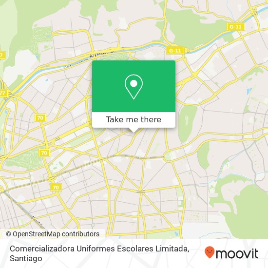 Comercializadora Uniformes Escolares Limitada, Avenida Las Tranqueras 7550000 Las Condes, Las Condes, Región Metropolitana de Santiago map