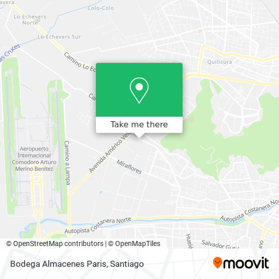 Bodega Almacenes Paris map