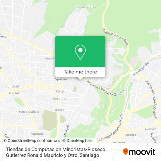 Mapa de Tiendas de Computacion Minoristas-Rioseco Gutierrez Ronald Mauricio y Otro