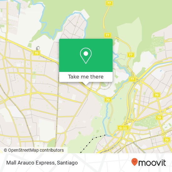 Mall Arauco Express map