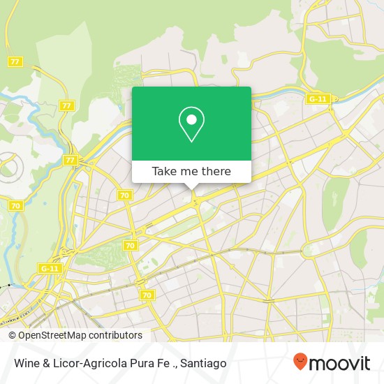 Wine & Licor-Agricola Pura Fe . map