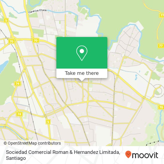 Sociedad Comercial Roman & Hernandez Limitada map