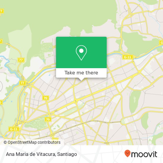 Ana Maria de Vitacura, Avenida Vitacura 6724 7630000 Vitacura, Vitacura, Región Metropolitana de Santiago map