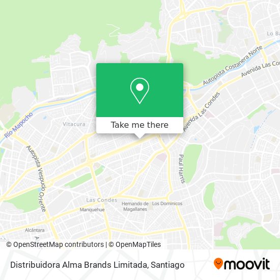 Distribuidora Alma Brands Limitada map