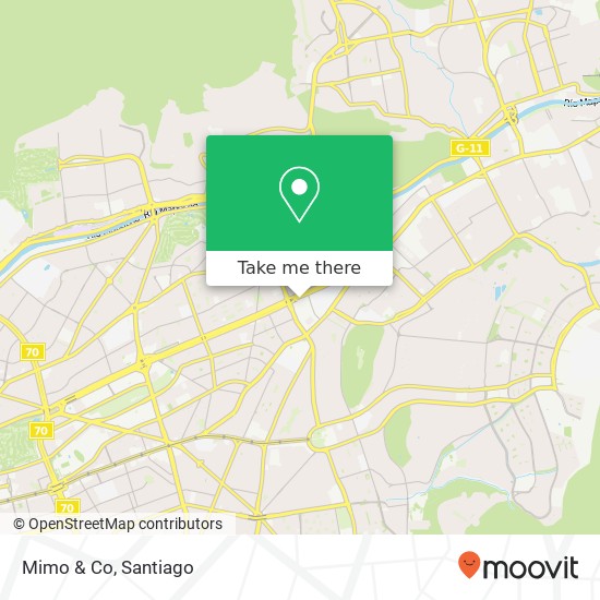 Mimo & Co, 7550000 Las Condes, Las Condes, Región Metropolitana de Santiago map