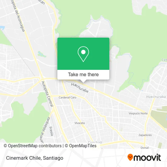 Cinemark Chile map