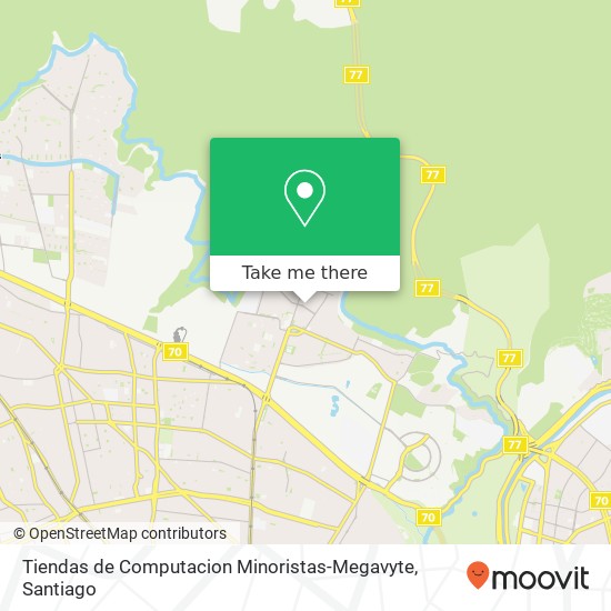 Mapa de Tiendas de Computacion Minoristas-Megavyte, Avenida La Pincoya 565 8580000 Huechuraba, Huechuraba, Región Metropolitana de Santiago