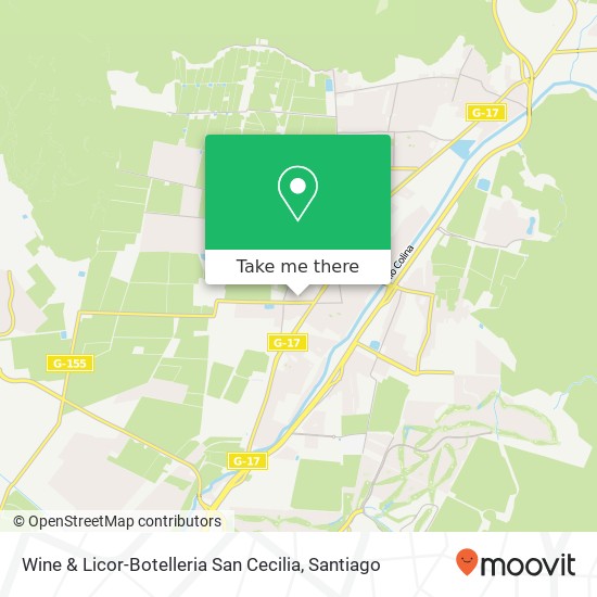 Wine & Licor-Botelleria San Cecilia map