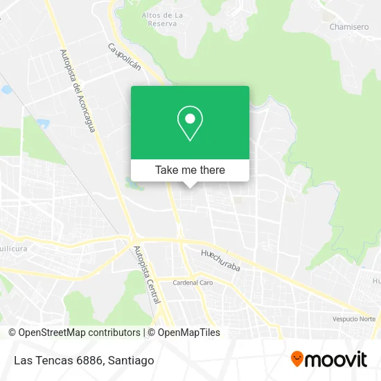 Las Tencas 6886 map