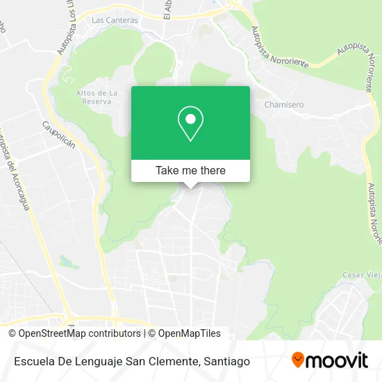 Escuela De Lenguaje San Clemente map