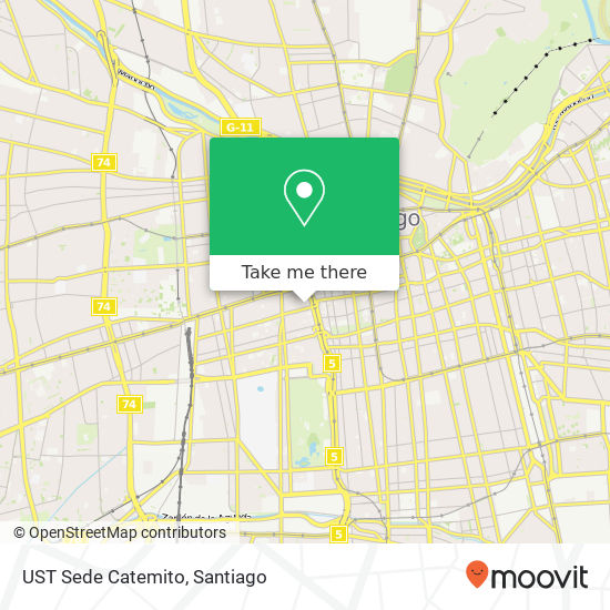 Mapa de UST Sede Catemito