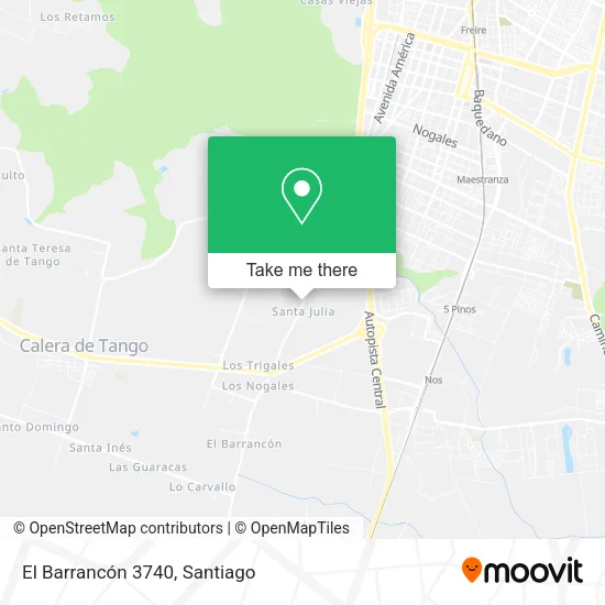 El Barrancón 3740 map