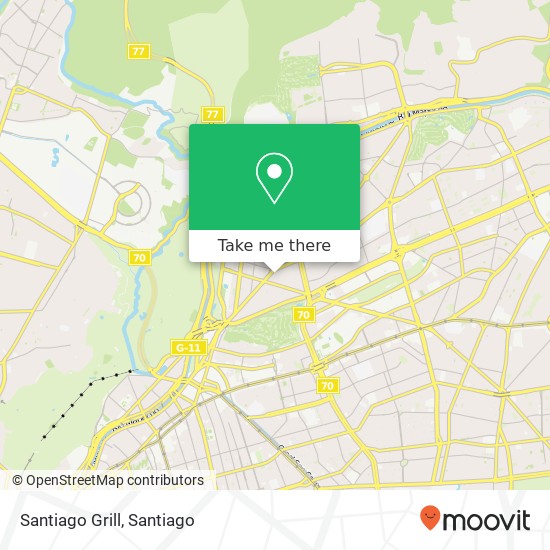 Mapa de Santiago Grill