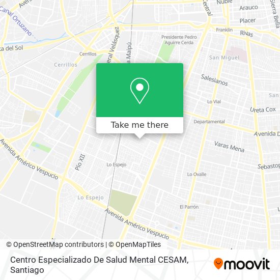 Centro Especializado De Salud Mental CESAM map