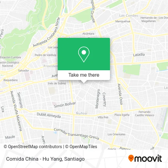 Comida China - Hu Yang map