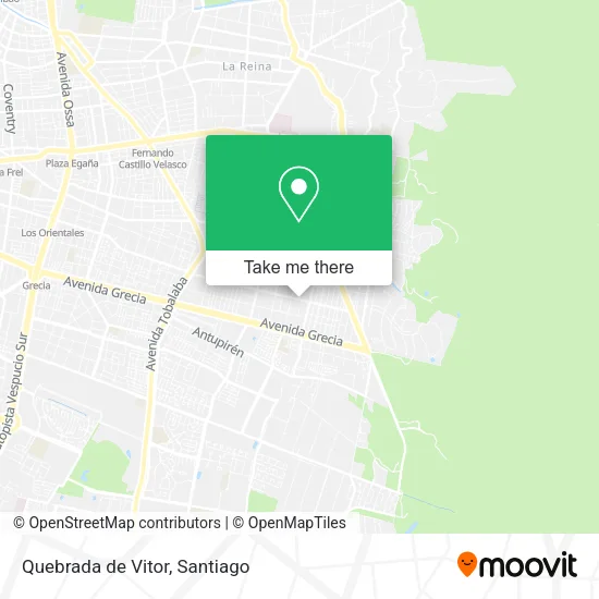 Quebrada de Vitor map