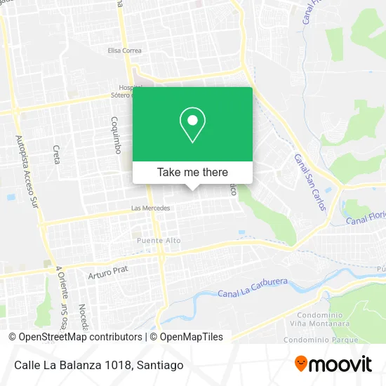 Mapa de Calle La Balanza 1018