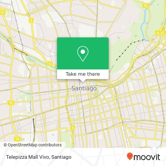 Telepizza Mall Vivo map