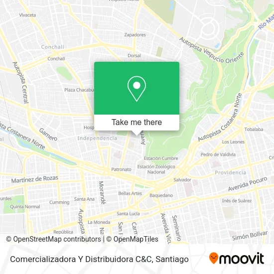 Mapa de Comercializadora Y Distribuidora C&C