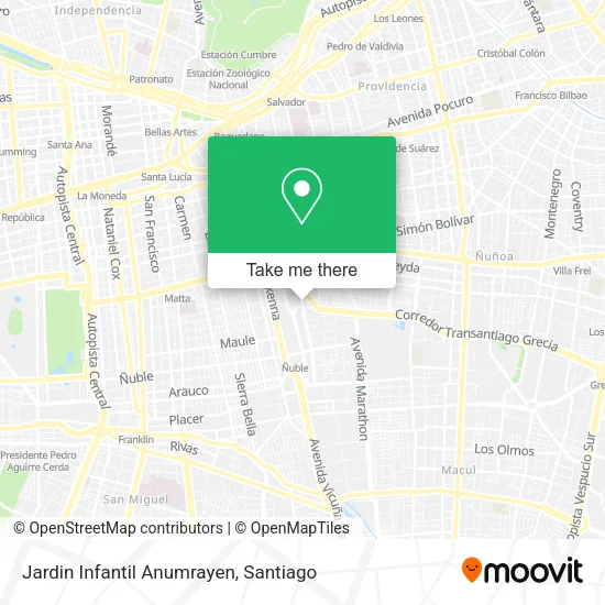 Jardin Infantil Anumrayen map