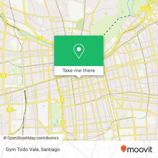 Gym Todo Vale map
