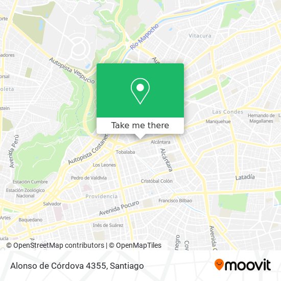 Alonso de Córdova 4355 map