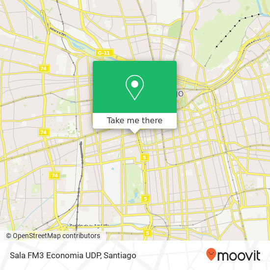 Sala FM3 Economia UDP map