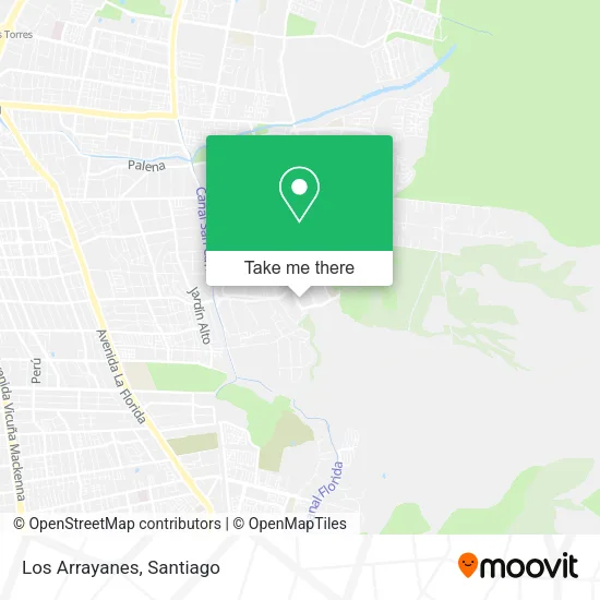 Los Arrayanes map