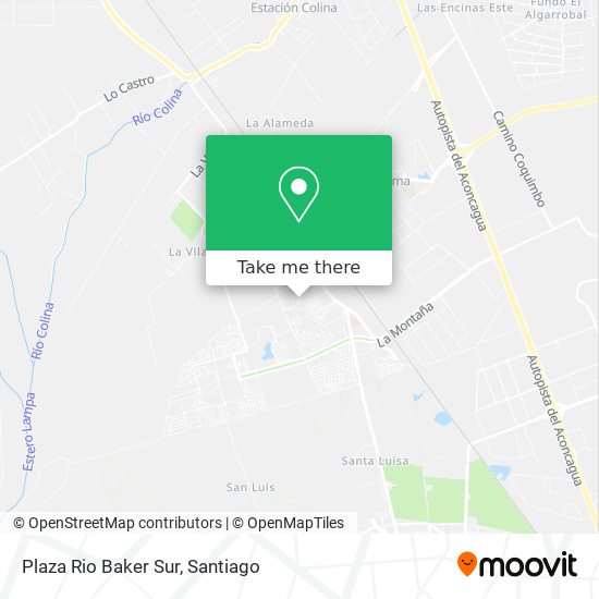 Plaza Rio Baker Sur map