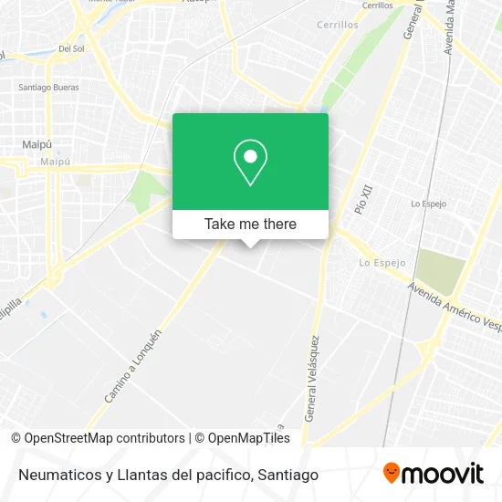 Neumaticos y Llantas del pacifico map
