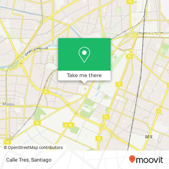 Calle Tres map