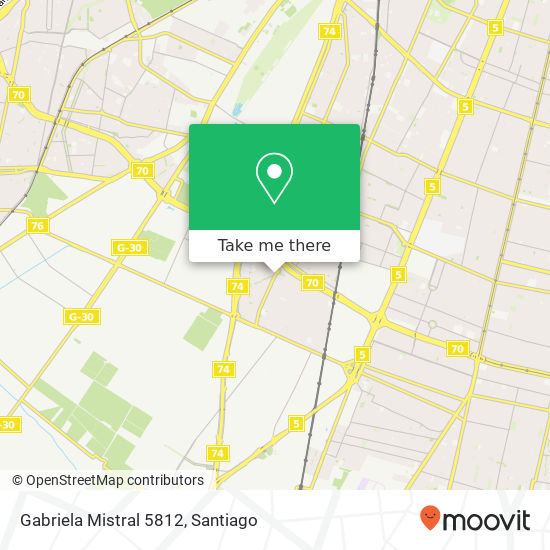 Gabriela Mistral 5812 map