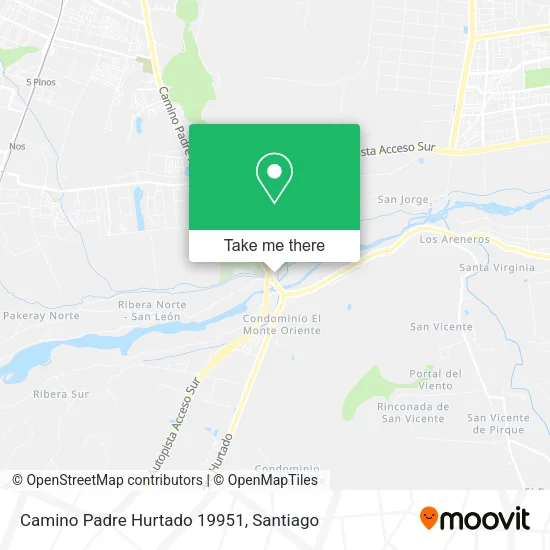 Camino Padre Hurtado 19951 map