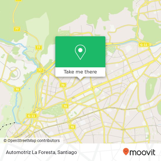Automotriz La Foresta map
