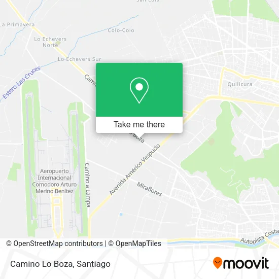 Camino Lo Boza map