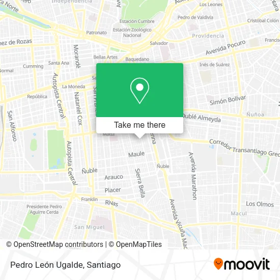 Pedro León Ugalde map