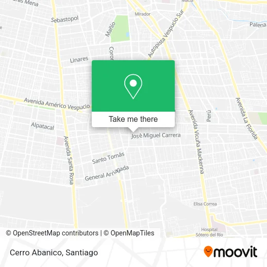 Cerro Abanico map