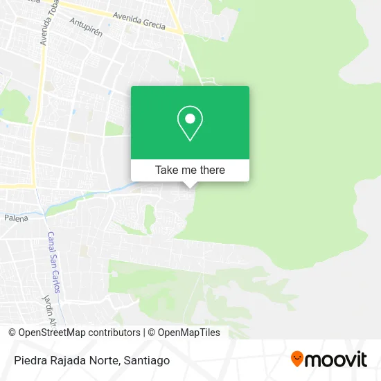 Piedra Rajada Norte map