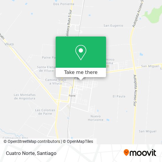 Mapa de Cuatro Norte