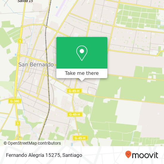 Fernando Alegría 15275 map