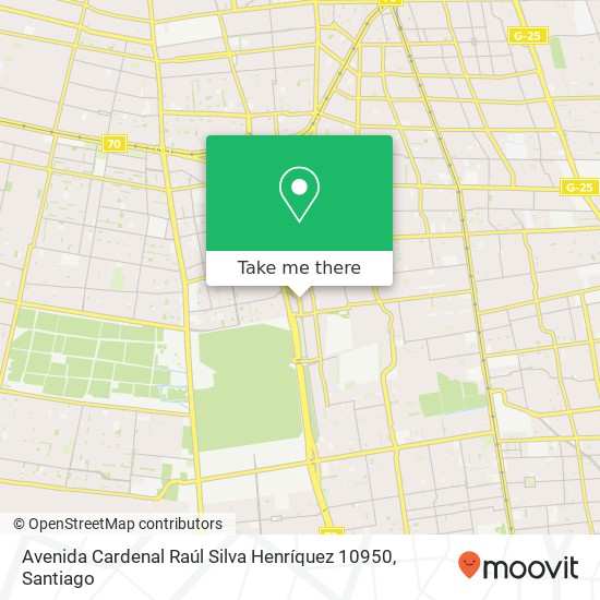 Avenida Cardenal Raúl Silva Henríquez 10950 map